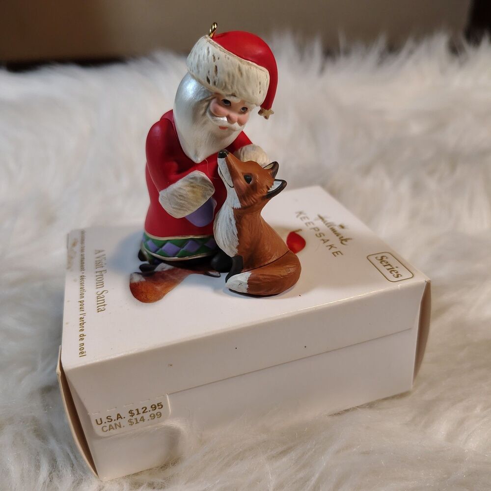 Hallmark 2012 A Visit From Santa #4 Fox Keepsake Ornament QX8064